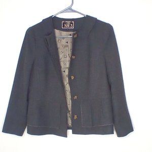 SALE - "NW3 Hobbs London" Women's Grey Wool Jacket UK12/US 8